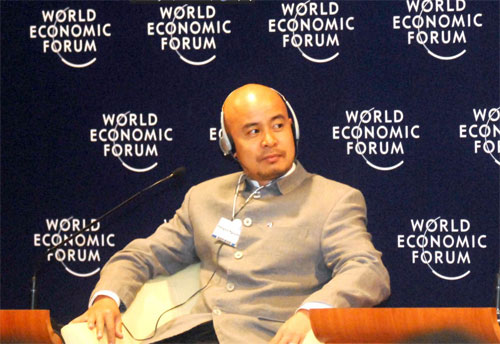 Ông Đặng Lê Nguyên Vũ, Chủ tịch HĐQT Công ty CP Tập đoàn Cà phê Trung Nguyên, tại Diễn đàn kinh tế thế giới